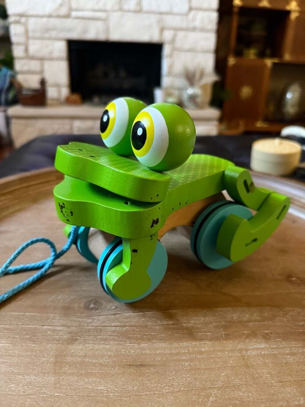 Melissa & Doug Green Wooden Frolicking Frog